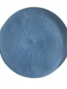 Festa Junina Kit 1/2/4/6 /8/10/12 Pieces Round Placemat Kitchen Dinner - Màu xanh lam - Xem 1