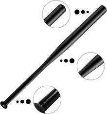 Tuggui Baseball Bat Steel 32 Inch With Carrying Bag - Black - View 3