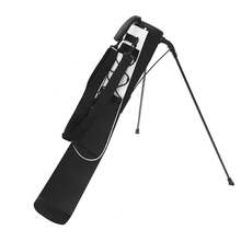 Lightweight Golf Stand Bag In Black White, Portable Carry Bag With Single Divider & Pocket, Adjustable Shoulder Strap For Easy Transport - Black and White - View 12