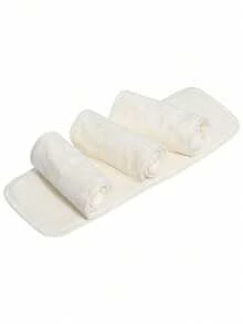 1/2/4/10/12 piezas Almohadilla de cambio de pañales de carbón de bambú para bebé, 4 piezas Estera de cambio de pañales reutilizable de fibra de bambú - Gris Oscuro - Ver 19