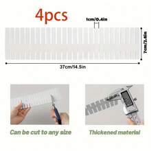 2 件/6 件可扩展抽屉隔板，可调节金属整理托盘，用于衣物、厨房、办公室 - 可定制节省空间，可扩展塑料内衣和袜子收纳盒，垂直和水平组合，带防滑贴纸，节省空间的收纳解决方案，适用于客厅、卧室、浴室、梳妆台