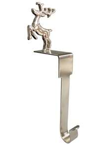 1pc Christmas Iron Decorative Wall Hook - Non-Slip Wall Mounted For Socks, Bags, Keys And Earphones - Holiday Fireplace Accessories, For Holiday Table Decor