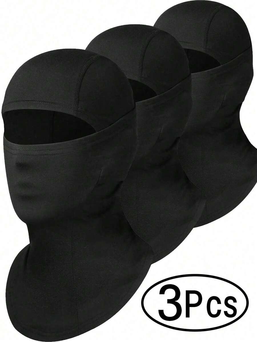 1pc/2pcs Solid Color & Cross Print Unisex Face Mask, Versatile Bandana Neck Gaiter For Outdoor Activities, Sun Protection And Dust Proof - Multicolor - View 1