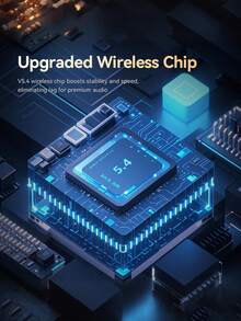 Wireless Over-Ear Headphones With Microphone, HIFI Stereo Gaming Headphones With Deep Base, Built-In Microphone For Clear Communication, Lightweight Immersive Audio For PC/Mobile Phone Kid-Friendly & Lightweight Build