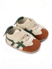 时尚婴儿休闲运动鞋，新生儿软底防滑幼儿鞋，适合所有季节 - 綠色 - 查看 10