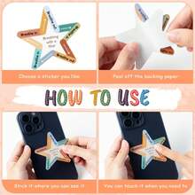 8pcs/9pcs/8pcs Set Stress Relief Sensory Stickers, Calming Striped Texture Stickers For Students, Adults Sensory Items Calming Stickers