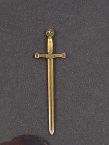 1pc Women Black Harness Belt Sword Prop Decor PU Leather Leg Ring Thigh Band Steampunk Baddie Outfits Night Out Costume Accessory