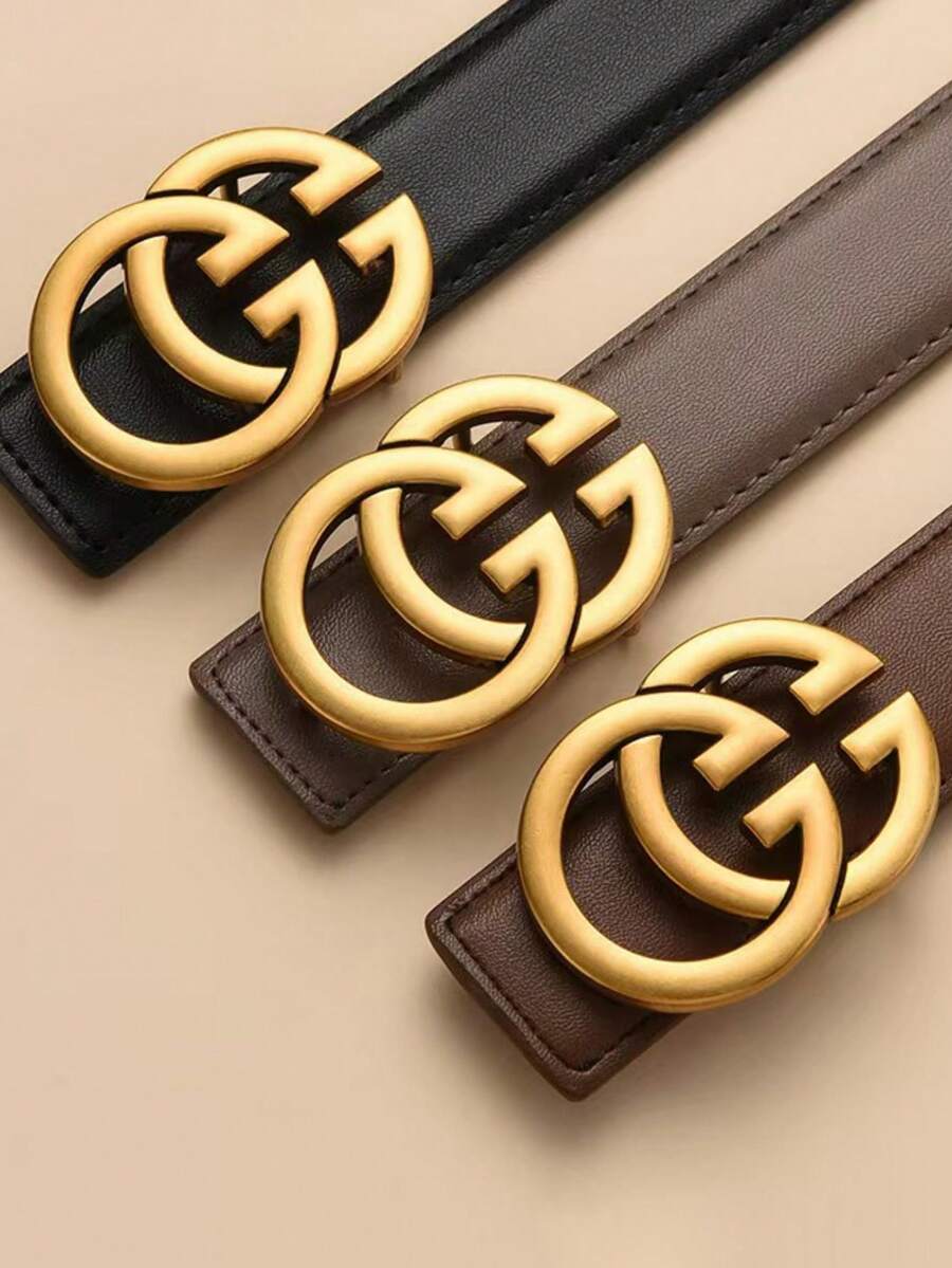 1 chiếc thắt lưng khóa trơn chữ G dành cho nữ, thắt lưng quần jean và quần âu đơn giản, thời trang, đa năng, quà tặng lý tưởng cho bạn bè, gia đình và người thân yêu, hoàn hảo cho các ngày lễ - Nhiều màu - Xem 1