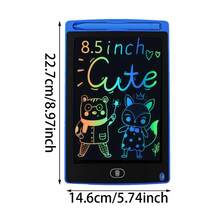 8.5-Inch LCD Drawing Tablet - Large Writing And Sketching Pad With Eye- Bright Colors, Ideal For Notes, Home,School Accessories, Office - Perfect Travel Toy And Christmas Gift, Digital Drawing Tablet, Graffiti Board