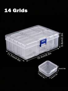 Set di scatole per l'organizzazione di gioielli, 45/64 scomparti, 5,5 cm x 5,5 cm, diretta dalla fabbrica, adatto per conservare piccoli oggetti come gioielli, pitture di diamanti, perline, articoli artigianali, pillole, ecc.