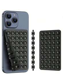 1个硅胶粘性手机手柄，吸盘式手机壳支架，免提粘性手机握把，适用于自拍和视频，手机手指握把支架 - 彩色 - 查看 15