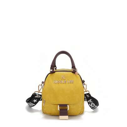 Mochila multifuncional NicoleLee de nylon con solapa, mochila urbana y moderna, resistente al agua, grande capacidad, compartimentos para laptop y accesorios, bolso versátil para mujer, estilo casual y elegante, ideal para viajes y trabajo.