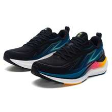 Zapatillas de running de la 29ª generación XTEP con amortiguación y rebote, con tecnología XTEP ACE, zapatillas de running y entrenamiento para hombres 975419110059 - Negro/azul claro - Ver 3