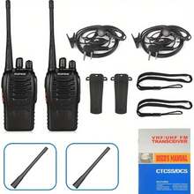 2入組Baofeng BF 888S UhF 400-470MHz 888s長距離雙向對講機，獵獸酒店專用 - 2件裝 - 查看 3