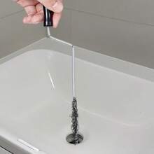 فرشاة تنظيف أنبوب الصرف بطول 100 سم، فرشاة تنظيف بالحمام والمغاسل، أداة تنظيف البالوعة، منظف مرن، أداة إزالة انسداد الثقوب