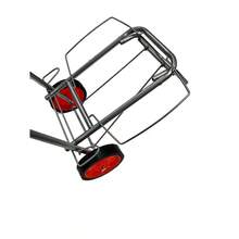 Carrinho de bagagem dobrável – capacidade de carga de 20 kg, estrutura cinza, 98*45*31 cm, para viagens, depósito e uso diário