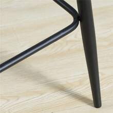 Set Of 2 Bar Stools For The Kitchen, Modern Design With Velvet Upholstery And Steel Legs, Non-Slip Foot Caps, Up To 120 Kg, 42 X 47 X 105 Cm, Grey - Grey - View 8