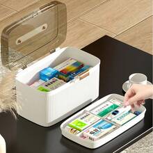 Multi-Layer Family Dormitory Medicine Box Drug Storage Box First Aid Medicine Classification Storage Small Medicine Box First Aid Kit