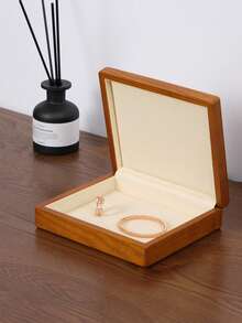 Oirlv 1 PC Wooden Jewelry Box Organizer Ring Necklace Earring Bracelet Box Jewelry Storage Multi Display Jewelry Box Organizer Case ,The Elegant Jewelry Organizer Box Can Be Used To Store Rings,Earrings,Brooches And Other Exquisite Jewelry