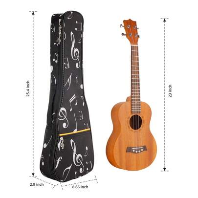 1 Stück verstellbarer Schultergurt wasserdichte Oxford Schaumstoff gepolsterte Ukulele Gigbag