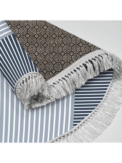 Pearl Digital Non Slip Printed Turkish Vloerkleed AL4023 Zachte Touch, Washable Tapijt Felt Backing Moderne ative Vloer Mat, Living Room, Bedroom, Bathroom, Hallway Or Entryway Available In Many Sizes Quick Drying, Highly Absorbent, Soft, Com Tafel Both Indoor Outdoor view 6