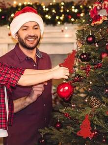 12 حامل أدوات المائدة على شكل شجرة عيد الميلاد، جيوب أدوات المائدة من الشعر الاصطناعي لديكور طاولة عيد الميلاد، ديكورات عيد الميلاد، هدايا عيد الميلاد، ديكور حفلة عيد الميلاد