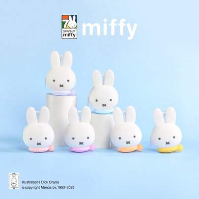 Miffy Silicone Bag Series Blind Box, Official Licensed Cartoon Bunny Storage Pouch, Soft Flexible Silicone Material, Waterproof & Stain-Resistant Feature, Adorable Miffy Pattern Design, Suitable For Cosmetics/Stationery/Small Items, Mystery Style With Multiple Color Options, Collectible Daily Organizer Accessory, Perfect Gift For Miffy Fans, Cross-Border Popular Storage Toy
