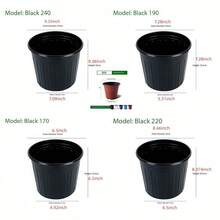 High - Quality PP Material Gallon Plant Container With Bottom Round Hole, Black Inlet, Long - Lasting & Root - Protecting For Indoor Outdoor Gardening Scenarios Christmas Flowerpot