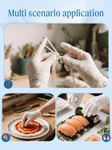 20/50/100pcs Disposable Nitrile Gloves, Resistant To Paint And Grease, Durable And Tear-Resistant, Suitable For Kitchen, Crafts, Personal Protection, Recommended For Household Use