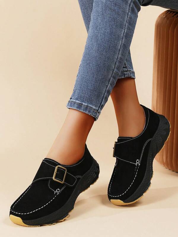 أحذية رياضية كاجوال للسيدات بمقاسات كبيرة، سهلة الارتداء، منخفضة الرقبة، مقاومة للانزلاق، مريحة للعمل، مناسبة للخريف والشتاء