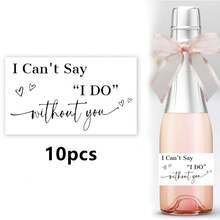 5pcs/10pcs/20pcs,Bridesmaid Champagne Labels Bridesmaid Proposal Labels Will You Be My Bridesmaid Or Bridesmaid Gifts Champagne Labels Bridesmaid Gifts Holidays Valentine's Day And Other Holidays Summer Birthday Wedding Beach Back To School School Supplies Room Decor - Black - View 15