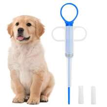 Pet Syringe Tablet Pill Gun Piller Push Dispenser Medicine Water Milk Container Tube Feeder Tools Dog Cat Accessories - Màu xanh lam - Xem 2