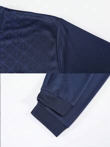 2 Stücke Herren Langarm Fußballtrikot mit Personalisierung, personalisierte Fußballuniform, Herren Herbst Sportanzug, Laufset, T-Shirt Set, geeignet für Fußball, Badminton, Basketball, Radfahren