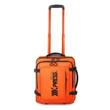17 Inch Underseat Carry On Luggage Airplane Approved Water-Resistant Small Softside Rolling Suitcase Lightweight Personal Item Travel Duffle Bags - 橘色 - 查看 9