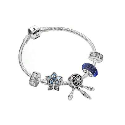  PANDORA Star Wish Sparkling Bracelet Set 925 Silver DIY Bracelet Set Couple Basic Bracelet Set 925 Silver Bracelet Set Girlfriend Gift Birthday Gift Christmas Gift Mother's Day Gift Back To School Gift