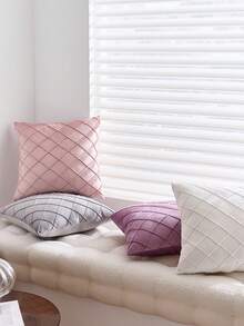 Juego de 2 fundas de cojín de terciopelo negro de 18x18 pulgadas, fundas de cojín de acento neutro suave con textura vintage para decoración de granja de lujo para el hogar, decoración navideña, regalos navideños (SIN RELLENO)