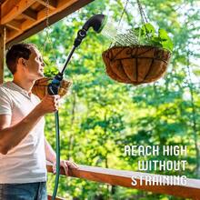 Lawn And Garden Hose Nozzle - Heavy - Duty, Pull - Spray Nozzle - With Thumb Control And 10 Spray Patterns! - Fully Covered Metal Body, Hose Nozzle. - Shower Wand - View 7