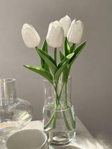 39支/19支/10支/1支仿真郁金香，触感逼真，家居装饰郁金香，适用于婚礼装饰、新娘背景道具、花束、胸花、腕花、婚礼拱门、派对装饰、礼品装饰、餐厅中心摆件。