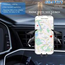 Bat Phone Holder Mount For Car, Gifts For Men Decorations Collectibles For Room Universal Vent/Dash/Windshield Gravity Automatic Locking Hands Free, Car Phone Accessories