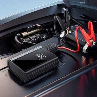  Kit de suministro de energía de emergencia Carsun para automóviles, suministro de energía de emergencia que puede alimentar hasta 8 litros de gasolina y 7 litros de motores, cargador de batería de automóvil de 12V con banco de energía USB 3.0