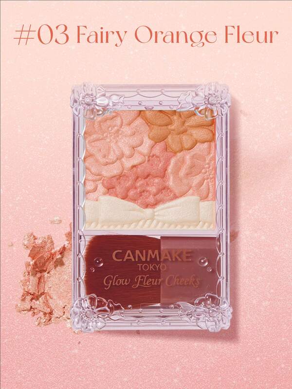Canmake Canmake Glow Fleur Cheeks #(03 Fairy Orange Fleur) Blush