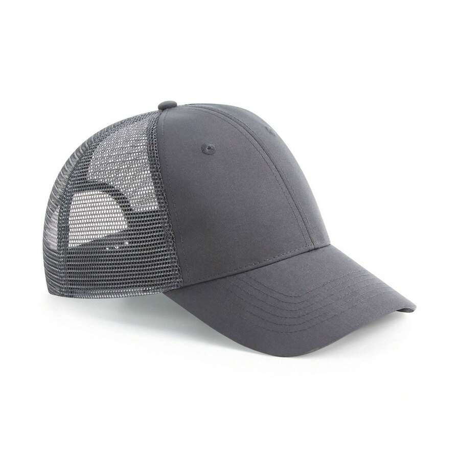 Snapback Cap (Graphite Grey) - 100%  Polyester - (RW8671) - Dark Grey - View 1