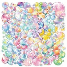 50 张彩色泡泡贴纸，适用于装饰笔记本、水瓶、台式机、吉他、行李箱、手机，非常适合万圣节、圣诞节和其他节日礼物 - 彩色 - 查看 11