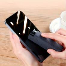 Frasco spray de fibra ultrafina 2 em 1 com bico de spray e pano de limpeza - Design cinza durável para telefone, computador, óculos e muito mais - Perfeito para uso doméstico, dormitório ou escolar (somente frasco vazio)