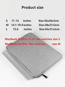 笔记本电脑内胆包适用于 13/14/15/16 英寸 Air/Pro/iPad/Surface//HP 电脑包，配件涤纶外壳带口袋