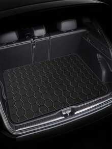 1pc Thick Waterproof Car Trunk Mat - Heavy Duty Cargo Liner, Dust & Spill Proof, Easy To Clean, Universal Fit For SUV, Sedan, Truck, Protects Trunk Space - Black - View 16