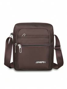 1 pieza Bolsa pequeña con cierre de cremallera de tela de nailon de unicolor, multicapa, mochila casual de moda, de mano, con correa para el hombro, adecuada para primavera, verano, otoño, uso diario, trabajo, negocios, compras - Multicolor - Ver 13