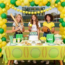 Kitchen Tablecloth - Softball Sports - View 10