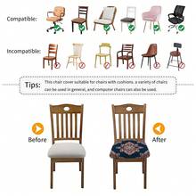 2/4/6 szt. rozciągliwych pokrowców na poduszki siedziska w stylu boho, pokrowce na krzesła, odpowiednie do wystroju domu, salonu, jadalni, ogrodu, hotelu, na imprezę, zmywalny materiał poliestrowy, pokrowce na poduszki siedziska krzesła do jadalni, ochraniacze na krzesła - Wielokolorowe - Zobacz 4