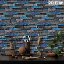2D Planar Stone-Like Wall Panels, Self-Adhesive Wall Tiles With Realistic Textures, Suitable For Feature Walls, Wall Renovation, Wall Repair, Easy To Install And Waterproof (24 Pieces Per Pack)
